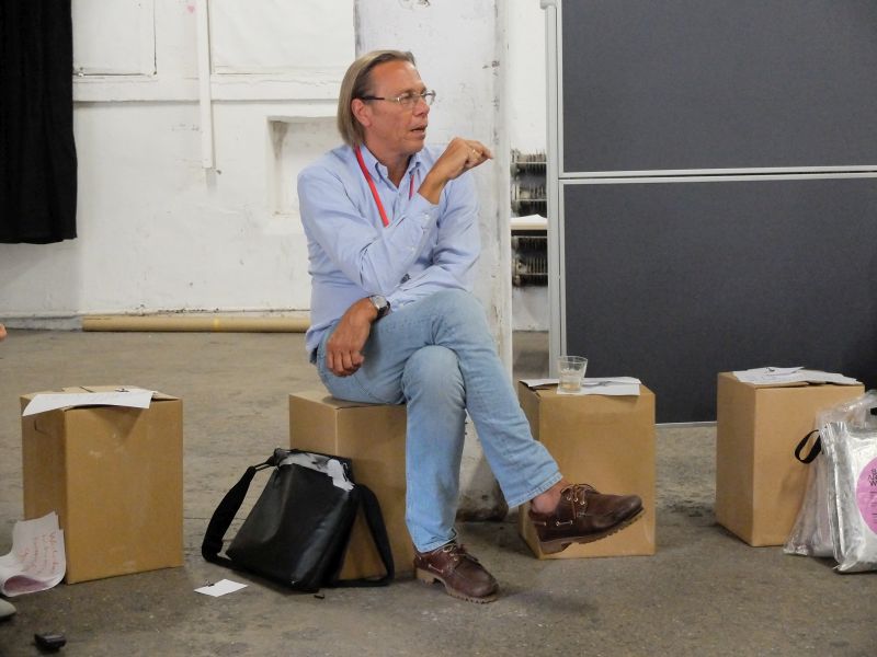 Sozialpsychologe Harald Welzer beim Zukunftsworkshop von FuturZWEI in München