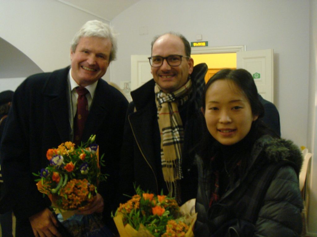 Mitglieder der Jury: Michael Schneidt, Marcus Vitolo, Eriko Takahashi (v.l.).