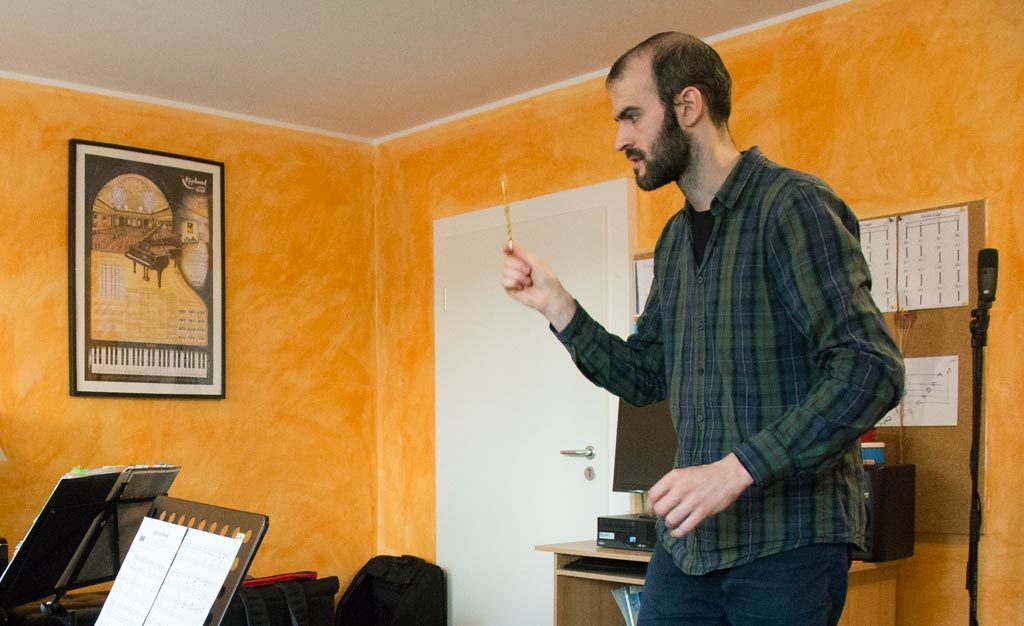 Marko Ševarlić unterrichtet leidenschaftlich gern Akkordeon