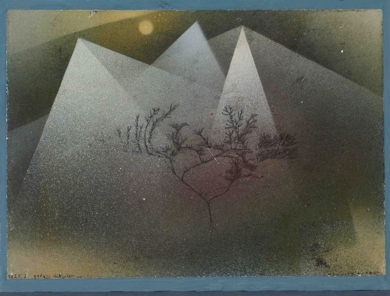 Paul Klee Ausstellung : Gebirge im Winter (1925) 