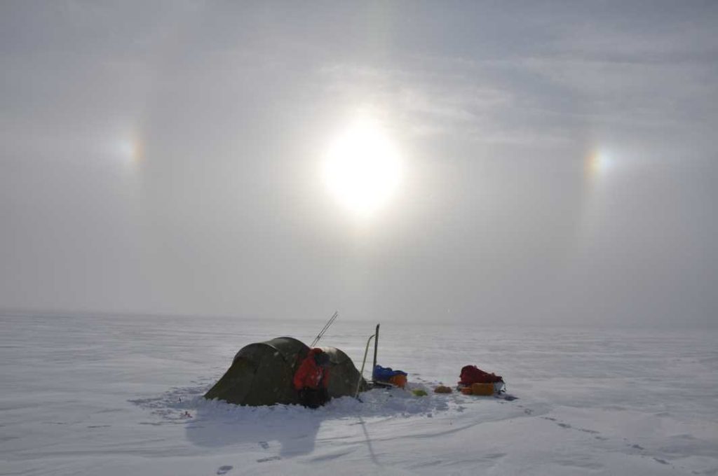 Zelt in der Arktis